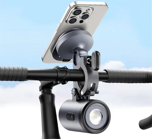 Baseus PrimeTrip Telefoonhouder Fiets Kickstand Ring met Lamp Zwart afbeelding 8