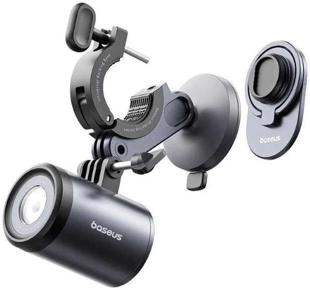 Baseus PrimeTrip Telefoonhouder Fiets Kickstand Ring met Lamp Zwart afbeelding 9