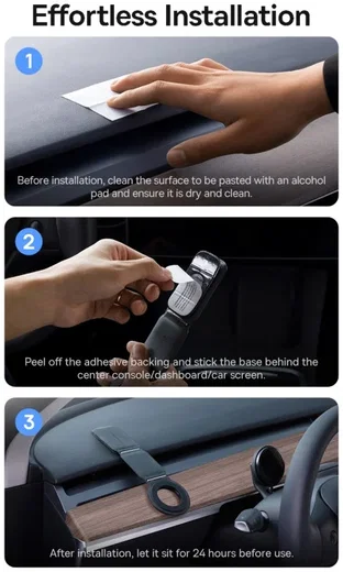 Baseus C02 PrimeTrip MagSafe Dashboard Telefoonhouder Auto Grijs afbeelding 10