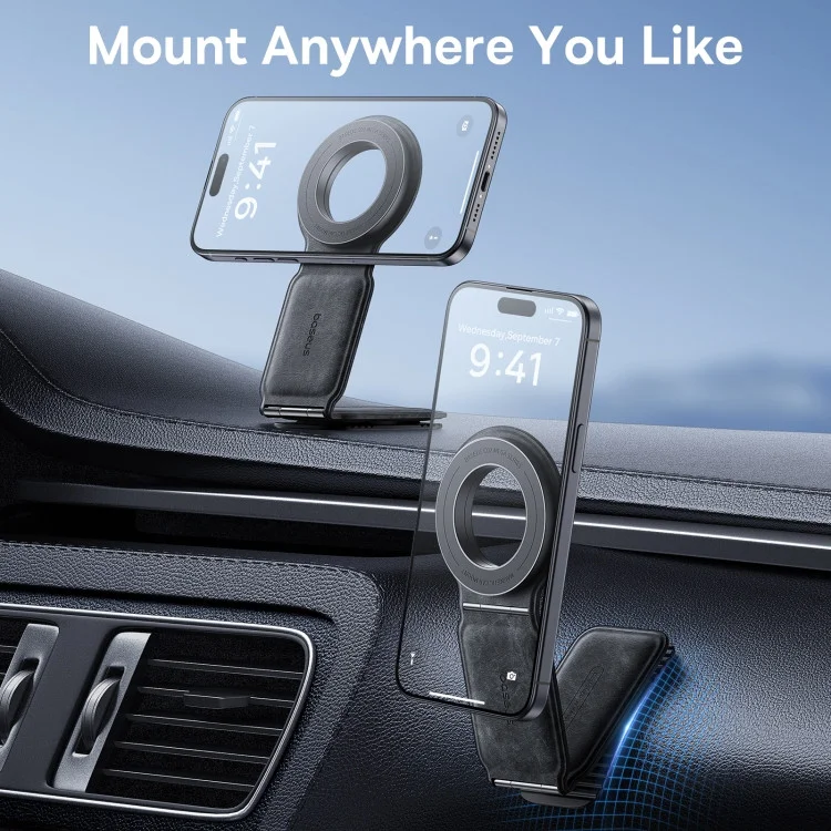 Baseus C02 PrimeTrip MagSafe Dashboard Telefoonhouder Auto Grijs afbeelding 3