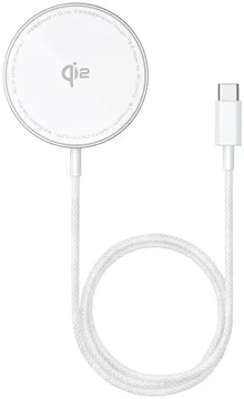 Baseus Simple Mini4 Air Qi2 MagSafe Draadloze Oplader 15W Zilver
