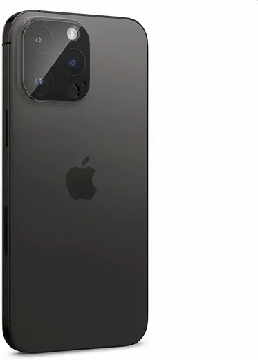 Spigen Optik iPhone 15 Pro (Max) / 14 Pro (Max) Camera Protector Zwart 2-Pack afbeelding 10