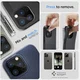 Spigen Optik iPhone 15 Pro (Max) / 14 Pro (Max) Camera Protector Zwart 2-Pack afbeelding 4