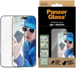 PanzerGlass Ultra-Wide iPhone 16 Pro Screen Protector Tempered Glass afbeelding
