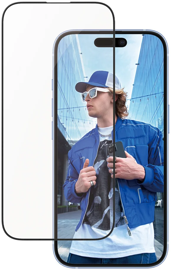 PanzerGlass Aluminium Frame Ultra-Wide Fit iPhone 16 / 15 Screen Protector afbeelding 2