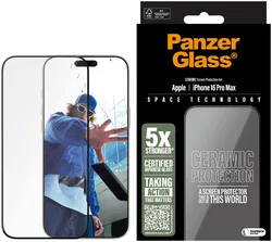 PanzerGlass Ceramic Ultra-Wide Fit Apple iPhone 16 Pro Max Screen Protector afbeelding