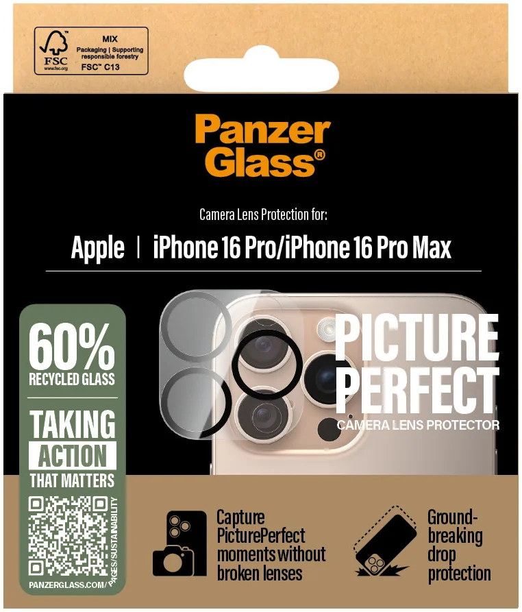 PanzerGlass PicturePerfect Apple iPhone 16 Pro/16 Pro Max Camera Protector Glas afbeelding 4