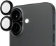 PanzerGlass Hoops Rings Apple iPhone 16 / 16 Plus Camera Lens Protector Zwart afbeelding 2