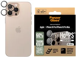 PanzerGlass Hoops Rings iPhone 16 Pro / 16 Pro Max Camera Lens Protector Clear afbeelding