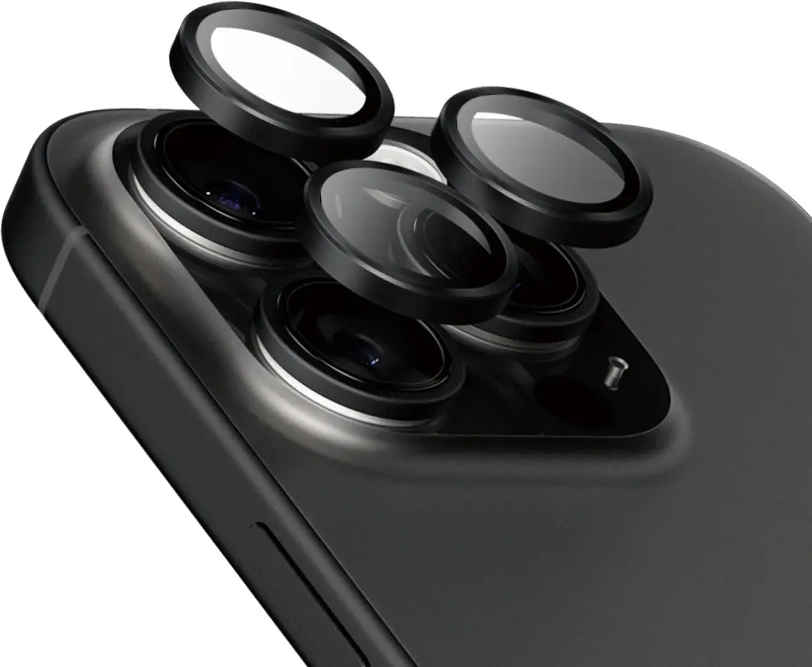 PanzerGlass Hoops Ceramic iPhone 16 Pro / 16 Pro Max Camera Lens Protector Glas afbeelding 2