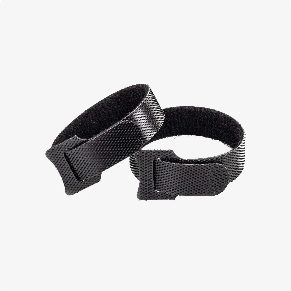 50 Pack Herbruikbare Kabelbinders Klittenband Kabels Opbergen Zwart afbeelding 8