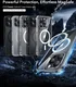 ESR Classic Hybrid Apple iPhone 16 Pro Max Hoesje MagSafe Frosted Transparant afbeelding 9