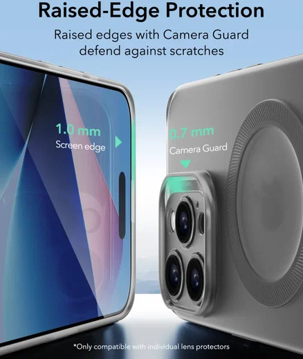 ESR Zero Clear HaloLock Apple iPhone 16 Pro Hoesje MagSafe Frosted Grijs afbeelding 6