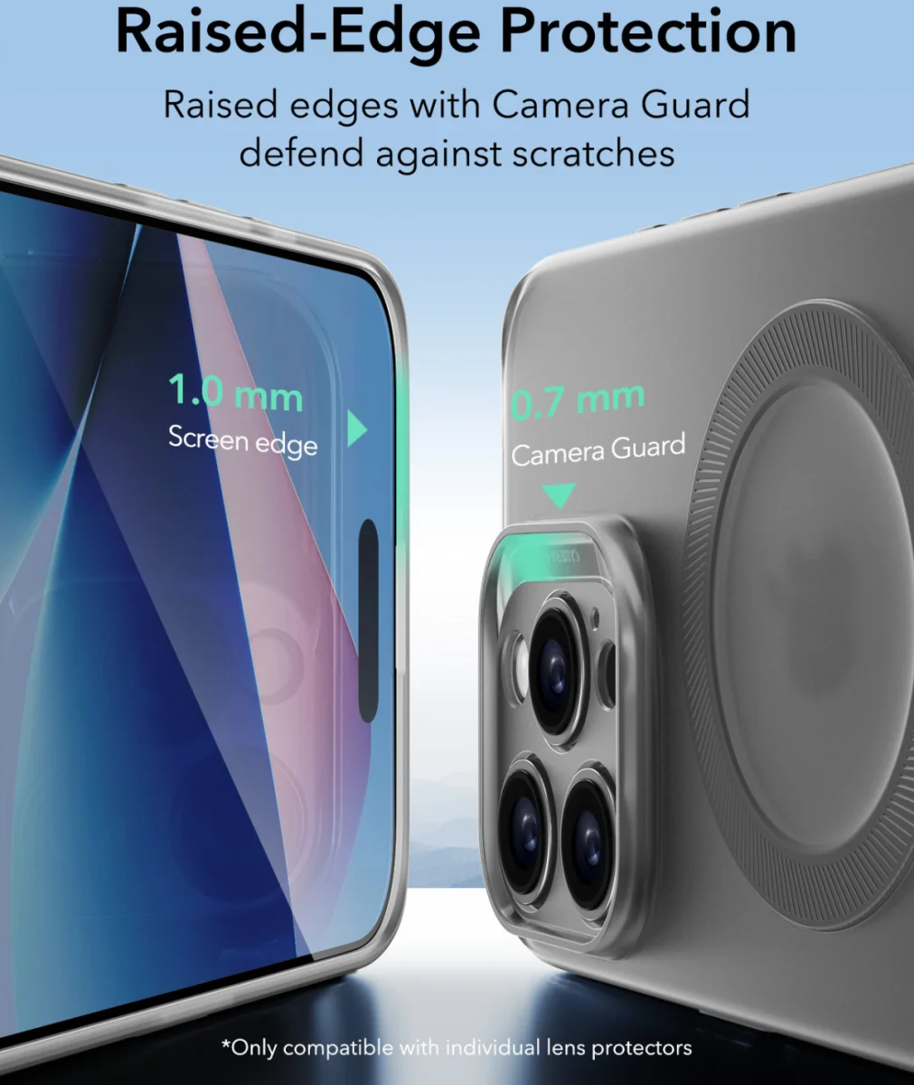 ESR Zero Clear HaloLock Apple iPhone 16 Pro Max Hoesje MagSafe Frosted Grijs afbeelding 6