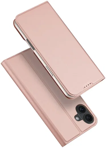 Dux Ducis Skin Pro Apple iPhone 16 Hoesje Portemonnee Roze afbeelding 4