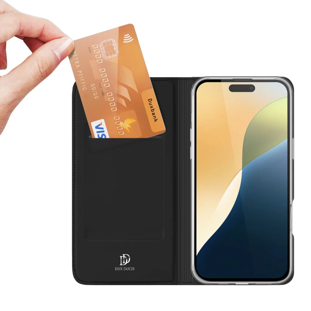 Dux Ducis Skin Pro Apple iPhone 16 Plus Hoesje Portemonnee Zwart afbeelding 2