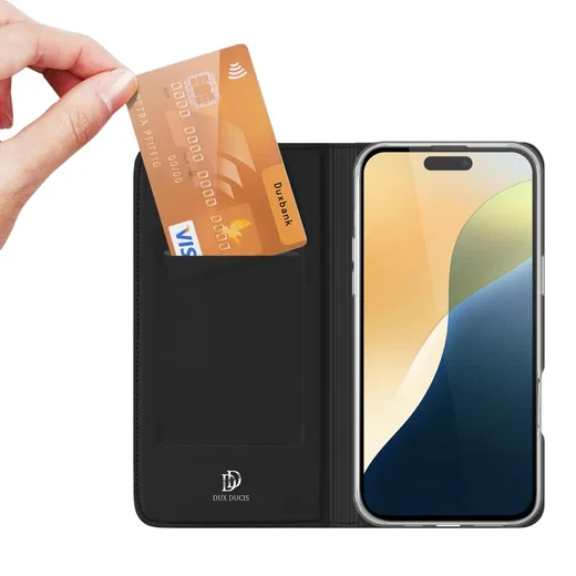 Dux Ducis Skin Pro Apple iPhone 16 Plus Hoesje Portemonnee Zwart afbeelding 2
