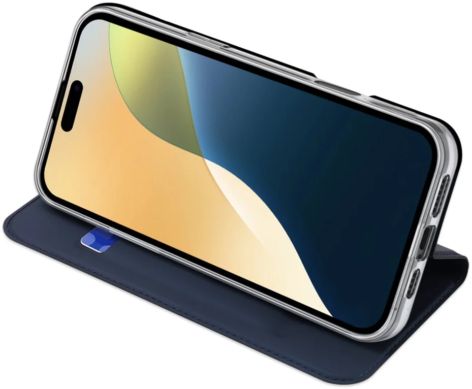 Dux Ducis Skin Pro Apple iPhone 16 Plus Hoesje Portemonnee Blauw afbeelding 5