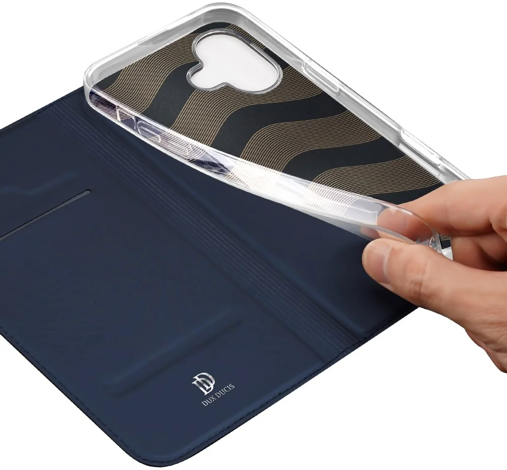 Dux Ducis Skin Pro Apple iPhone 16 Plus Hoesje Portemonnee Blauw afbeelding 8