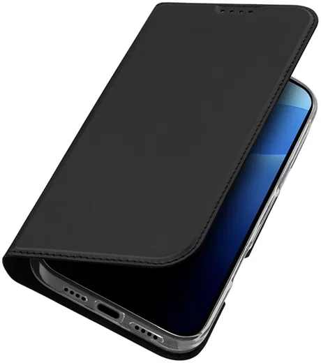 Dux Ducis Skin Pro Apple iPhone 16 Pro Hoesje Portemonnee Zwart afbeelding 1