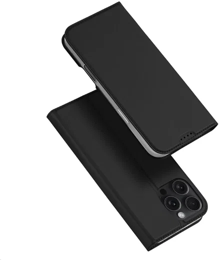 Dux Ducis Skin Pro Apple iPhone 16 Pro Hoesje Portemonnee Zwart afbeelding 4