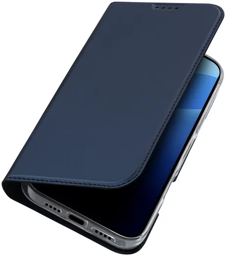 Dux Ducis Skin Pro Apple iPhone 16 Pro Hoesje Portemonnee Blauw afbeelding 1