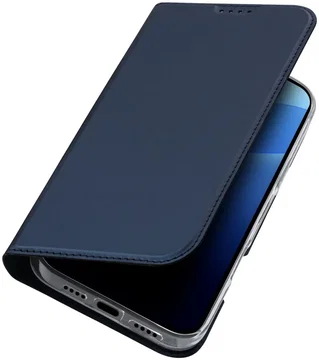 Dux Ducis Skin Pro Apple iPhone 16 Pro Hoesje Portemonnee Blauw