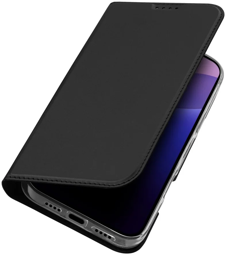 Dux Ducis Skin Pro Apple iPhone 16 Pro Max Hoesje Portemonnee Zwart afbeelding 1