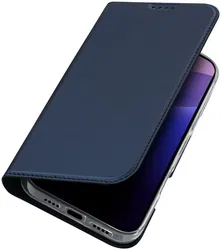 Dux Ducis Skin Pro Apple iPhone 16 Pro Max Hoesje Portemonnee Blauw afbeelding