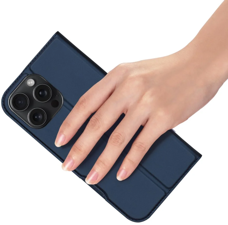 Dux Ducis Skin Pro Apple iPhone 16 Pro Max Hoesje Portemonnee Blauw afbeelding 7