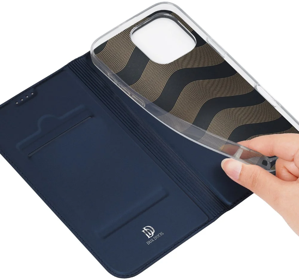 Dux Ducis Skin Pro Apple iPhone 16 Pro Max Hoesje Portemonnee Blauw afbeelding 8