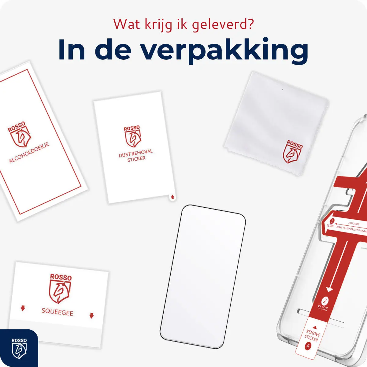 Rosso Apple iPhone 16 Tempered Glass met Installatietray Dust Removal afbeelding 12