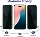 Rosso Apple iPhone 16 Plus Privacy Glass met Installatietray Dust Removal afbeelding 2
