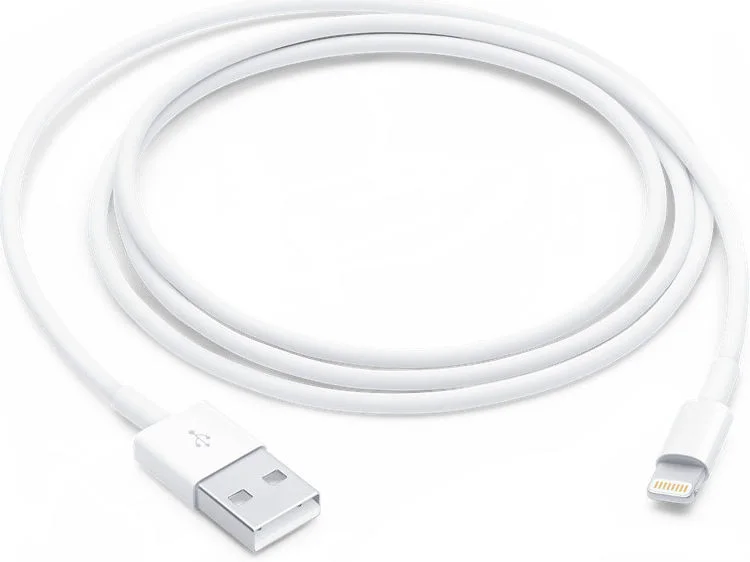 Originele Apple USB-A naar Lightning Kabel 1 Meter Wit afbeelding 2