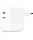 Originele Apple 35W Dual Power Adapter met USB-C Twee Poorten Wit afbeelding 1
