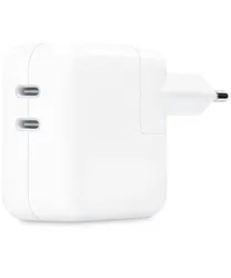Originele Apple 35W Dual Power Adapter met USB-C Twee Poorten Wit afbeelding