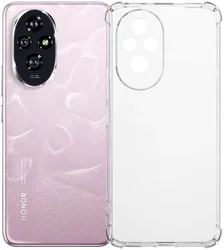 Honor 200 Hoesje Schokbestendig en Dun TPU Back Cover Transparant afbeelding