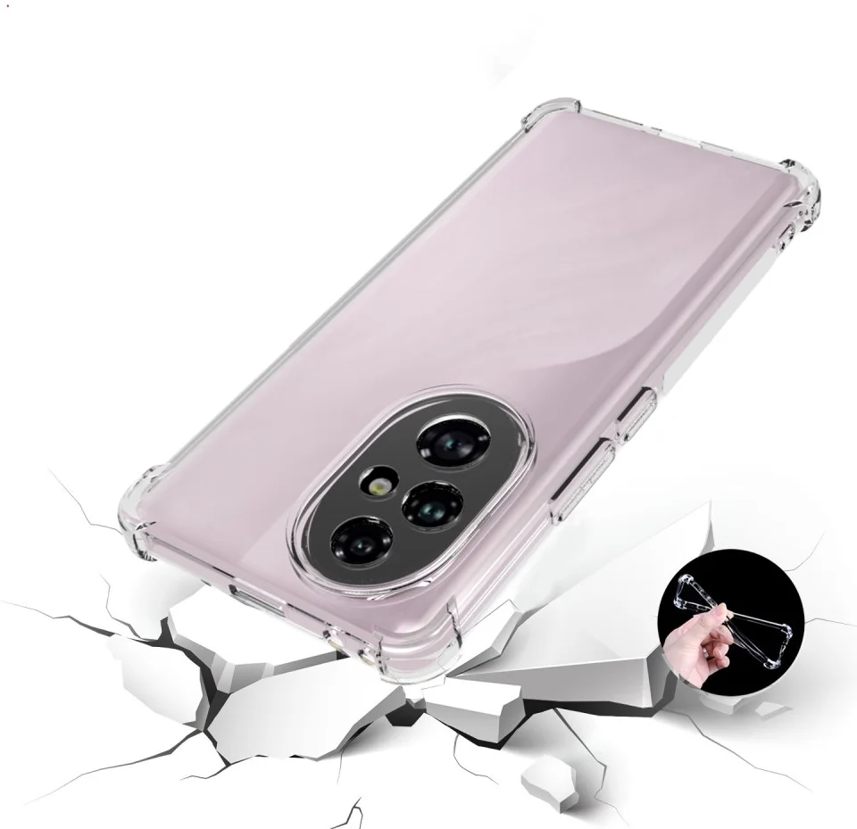 Honor 200 Pro Hoesje Schokbestendig en Dun TPU Back Cover Transparant afbeelding 2