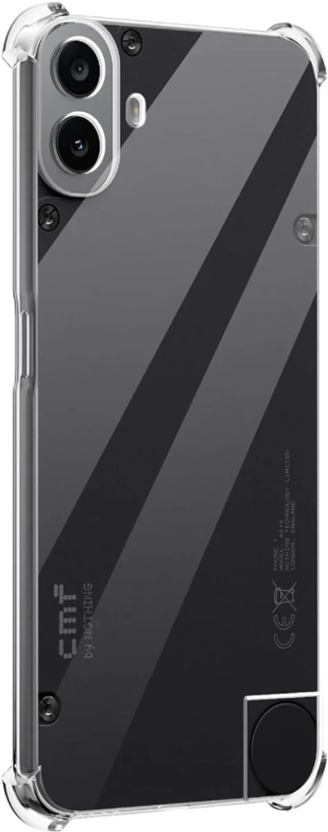 Nothing CMF Phone 1 Hoesje Schokbestendig en Dun TPU Back Cover Transparant afbeelding 2