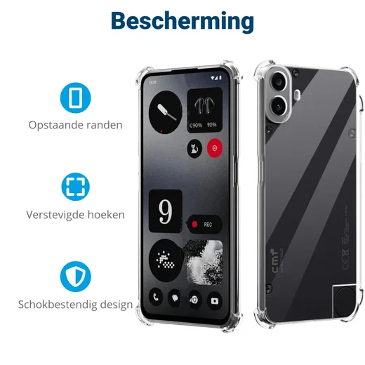 Nothing CMF Phone 1 Hoesje Schokbestendig en Dun TPU Back Cover Transparant afbeelding 5