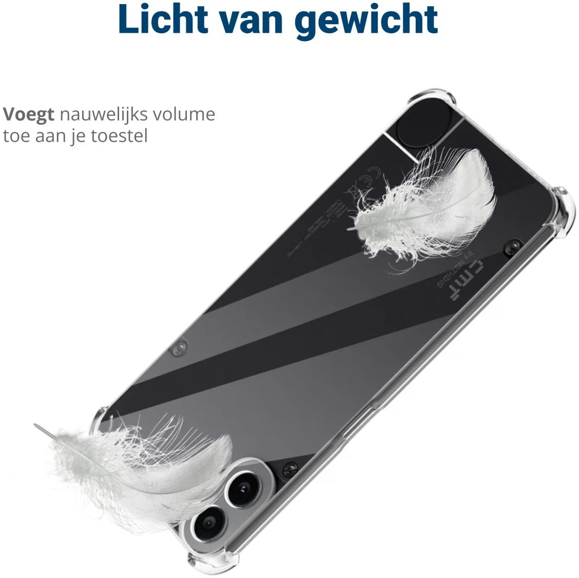 Nothing CMF Phone 1 Hoesje Schokbestendig en Dun TPU Back Cover Transparant afbeelding 6