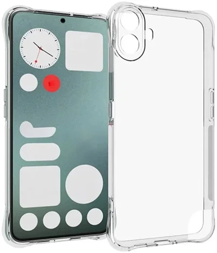 Nothing CMF Phone 1 Hoesje Schokbestendig en Dun TPU Back Cover Transparant afbeelding 1