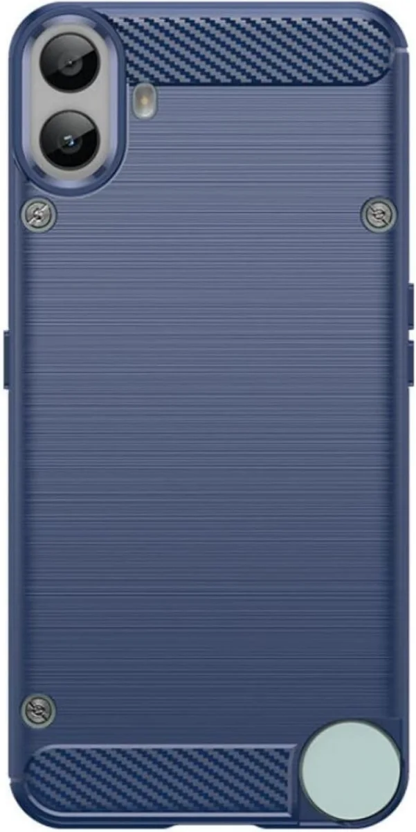 Nothing CMF Phone 1 Hoesje Geborsteld TPU Flexibele Back Cover Blauw afbeelding 2