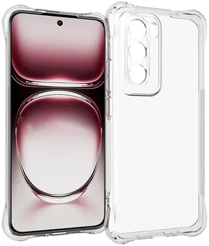 Oppo Reno 12 Hoesje Schokbestendig en Dun TPU Back Cover Transparant