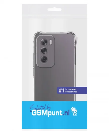 Oppo Reno 12 Hoesje Schokbestendig en Dun TPU Back Cover Transparant afbeelding 10