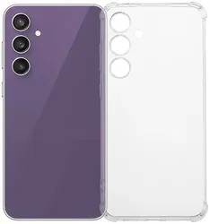 Samsung Galaxy S24 FE Hoesje Schokbestendig en Dun TPU Back Cover Transparant afbeelding