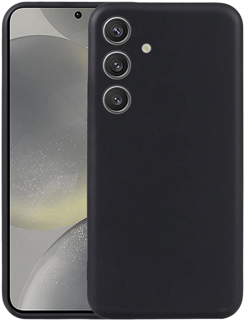 Samsung Galaxy S24 FE Hoesje Dun TPU Back Cover Zwart afbeelding 1