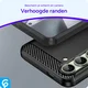 Samsung Galaxy S24 FE Hoesje Geborsteld TPU Flexibele Back Cover Zwart afbeelding 6