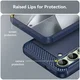 Samsung Galaxy S24 FE Hoesje Geborsteld TPU Flexibele Back Cover Blauw afbeelding 4