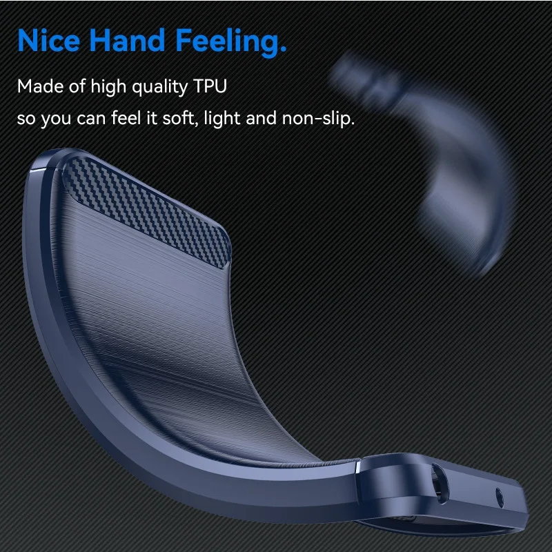 Samsung Galaxy S24 FE Hoesje Geborsteld TPU Flexibele Back Cover Blauw afbeelding 6
